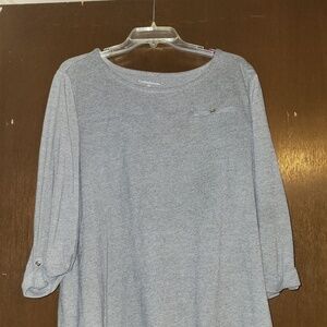 Croft & Barrow grey tunic top